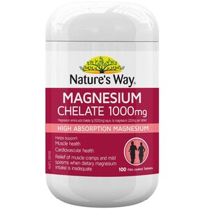 [PRE-ORDER] STRAIGHT FROM AUSTRALIA - Nature's Way Magnesium Chelate 1000mg 100 Tablets